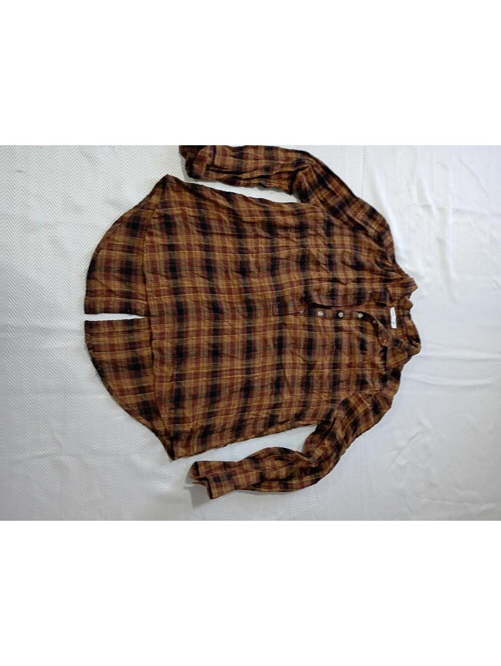 Plaid Long Sleeve Button-Up Shirt